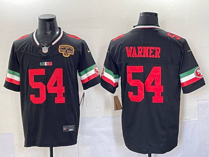 Men 2026 San Francisco 49ers #54 Warner black Nike Limited NFL Jersey 0401003